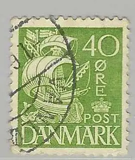 Dänemark 1933 Nr 207 Ohne Gummierung (*) Eckstempel/Wellenstempel