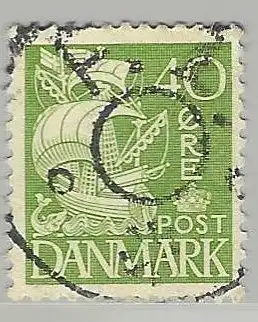 Dänemark 1933 Nr 207 Ohne Gummierung (*) Zentraler Rund / Vollstempel