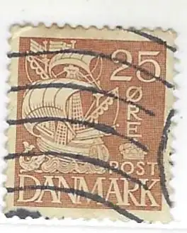 Dänemark 1934 Nr 208 Ohne Gummierung (*) Eckstempel/Wellenstempel