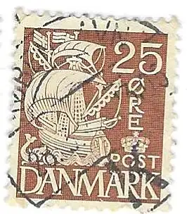 Dänemark 1934 Nr 208 Ohne Gummierung (*) Eckstempel/Wellenstempel