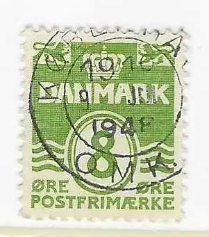 Dänemark 1940 Nr 260 Ohne Gummierung (*) Rundstempel (Datum und/oder Ort klar)