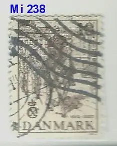 Dänemark 1937 Nr 238 Ohne Gummierung (*) Eckstempel/Wellenstempel