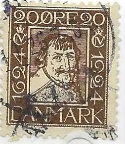 Dänemark 1924 Nr 141 Ohne Gummierung (*) Rundstempel (Datum und/oder Ort klar)