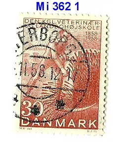 Dänemark 1958 Nr 369 Ohne Gummierung (*) Rundstempel (Datum und/oder Ort klar)