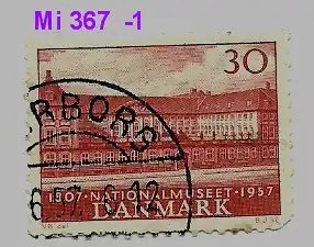Dänemark 1957 Nr 367 Ohne Gummierung (*) Rundstempel (Datum und/oder Ort klar)
