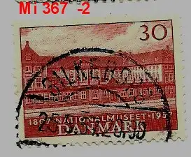 Dänemark 1957 Nr 367 Ohne Gummierung (*) Rundstempel (Datum und/oder Ort klar)