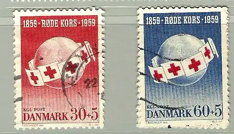 Dänemark 1959 Nr 375 376 Ohne Gummierung (*)