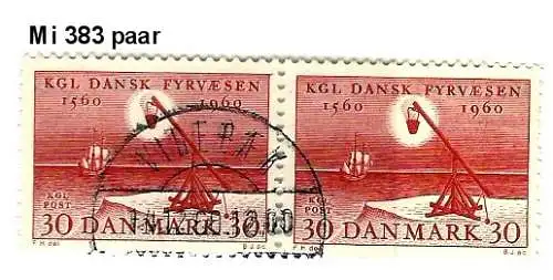 Dänemark 1960 Nr 383 Ohne Gummierung (*) Rundstempel (Datum und/oder Ort klar)