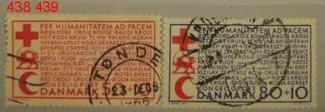 Dänemark 1966 Nr 438 439 Ohne Gummierung (*)