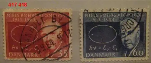 Dänemark 1963 Nr 417 418 Ohne Gummierung (*)