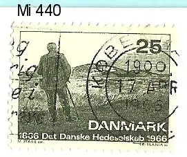 Dänemark 1966 Nr 440 Ohne Gummierung (*) Rundstempel (Datum und/oder Ort klar)