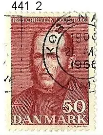 Dänemark 1966 Nr 441 Ohne Gummierung (*) Rundstempel (Datum und/oder Ort klar)