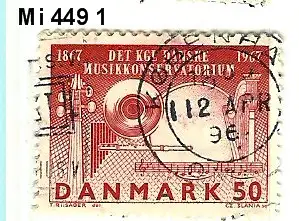 Dänemark 1967 Nr 449 Ohne Gummierung (*) Rundstempel (Datum und/oder Ort klar)
