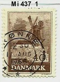 Dänemark 1965 Nr 437 Ohne Gummierung (*) Rundstempel (Datum und/oder Ort klar)