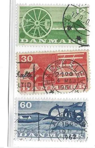 Dänemark 1960 Nr 378 379 380 Ohne Gummierung (*) Rundstempel (Datum und/oder Ort klar)