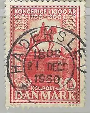 Dänemark 1955 Nr 356 Ohne Gummierung (*) Zentraler Rund / Vollstempel