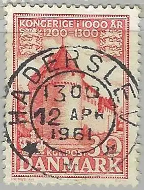 Dänemark 1954 Nr 347 Ohne Gummierung (*) Zentraler Rund / Vollstempel