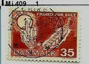 Dänemark 1963 Nr 409 Ohne Gummierung (*) Rundstempel (Datum und/oder Ort klar)