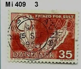 Dänemark 1963 Nr 409 Ohne Gummierung (*) Rundstempel (Datum und/oder Ort klar)
