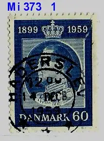 Dänemark 1959 Nr 373 Ohne Gummierung (*) Rundstempel (Datum und/oder Ort klar)