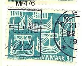 Dänemark 1969 Nr 476 Ohne Gummierung (*) Rundstempel (Datum und/oder Ort klar)