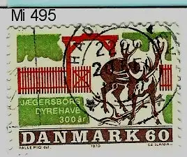 Dänemark 1970 Nr 495 Ohne Gummierung (*) Rundstempel (Datum und/oder Ort klar)