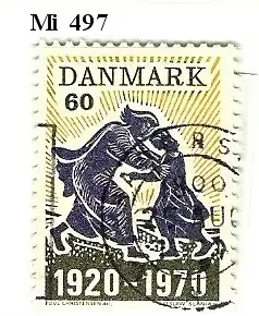 Dänemark 1970 Nr 497 Ohne Gummierung (*) Rundstempel (Datum und/oder Ort klar)