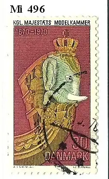 Dänemark 1970 Nr 496 Ohne Gummierung (*) Rundstempel (Datum und/oder Ort klar)