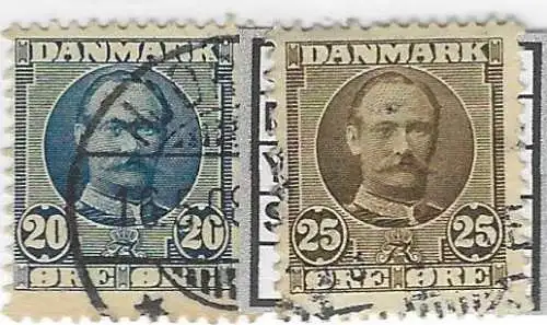 Dänemark 1907 Nr 55 56 Ohne Gummierung (*)
