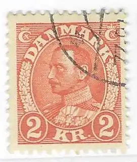 Dänemark 1934 Nr 213 Ohne Gummierung (*) Eckstempel/Wellenstempel