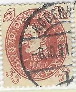 Dänemark 1930 Nr 193 Ohne Gummierung (*) Rundstempel (Datum und/oder Ort klar)