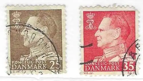 Dänemark 1963 Nr 411 412 Ohne Gummierung (*)