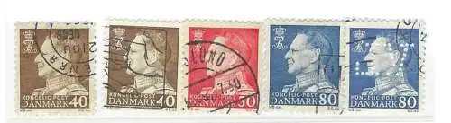 Dänemark 1965 Nr 428 429 430 Ohne Gummierung (*)