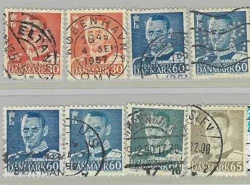 Dänemark 1952 Nr 334 336 338 Ohne Gummierung (*)