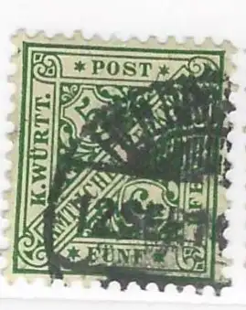 Altd. Württemberg Dienstmarken 1906 Nr 229 Ohne Gummierung (*) Rundstempel (Datum und/oder Ort klar)