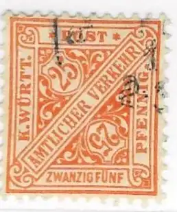 Altd. Württemberg Dienstmarken 1906 Nr 232 Ohne Gummierung (*) Rundstempel (Datum und/oder Ort klar)