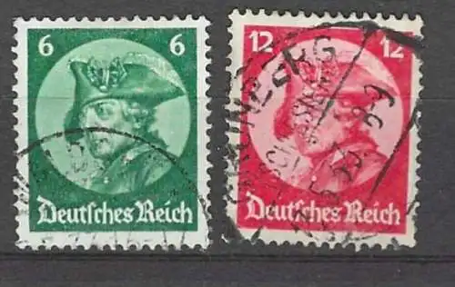 Deutsches Reich 1933 Nr 479 480 Rundstempel (Datum und/oder Ort klar)