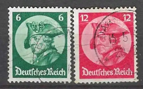 Deutsches Reich 1933 Nr 479 480 Rundstempel (Datum und/oder Ort klar)