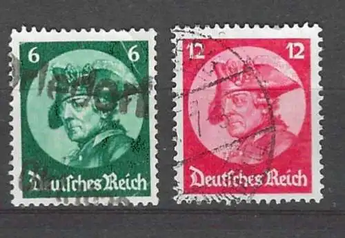 Deutsches Reich 1933 Nr 479 480 Rundstempel (Datum und/oder Ort klar)