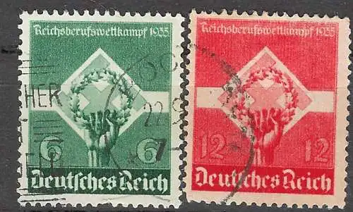 Deutsches Reich 1935 Nr 571 572 Gestempelt (Posten)