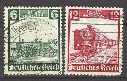 Deutsches Reich 1935 Nr 580 581 Gestempelt (Posten)