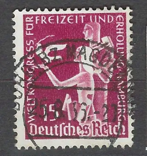 Deutsches Reich 1936 Nr 623 Ohne Gummierung (*) Rundstempel (Datum und/oder Ort klar)