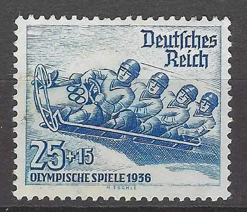 Deutsches Reich 1935 Nr 602 Ohne Gummierung (*)