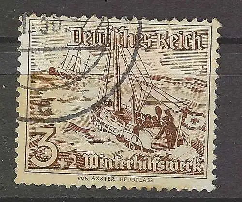 Deutsches Reich 1937 Nr 651 Ohne Gummierung (*)