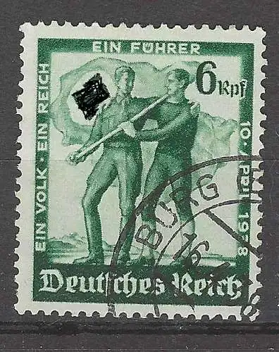 Deutsches Reich 1938 Nr 662 Ohne Gummierung (*)