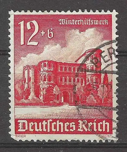 Deutsches Reich 1940 Nr 756 Ohne Gummierung (*)