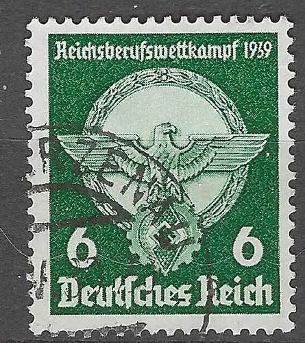 Deutsches Reich 1939 Nr 689 Ohne Gummierung (*)