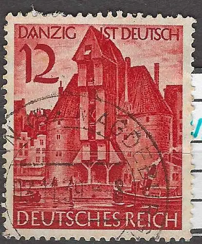 Deutsches Reich 1939 Nr 715 Ohne Gummierung (*) Rundstempel (Datum und/oder Ort klar)