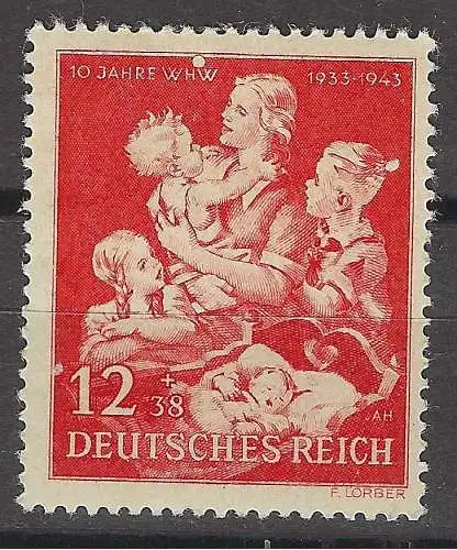 Deutsches Reich 1943 Nr 859 Postfrisch / **