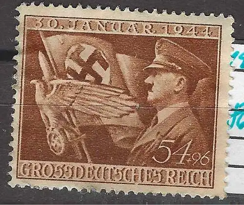 Deutsches Reich 1943 Nr 865 Falz / Gummimängel / *